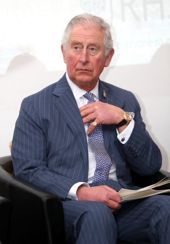 Le prince Charles lors de la conférence "Plant Health and Biosecurity" au jardin botanique royal à Londres. Le20 février 2020 