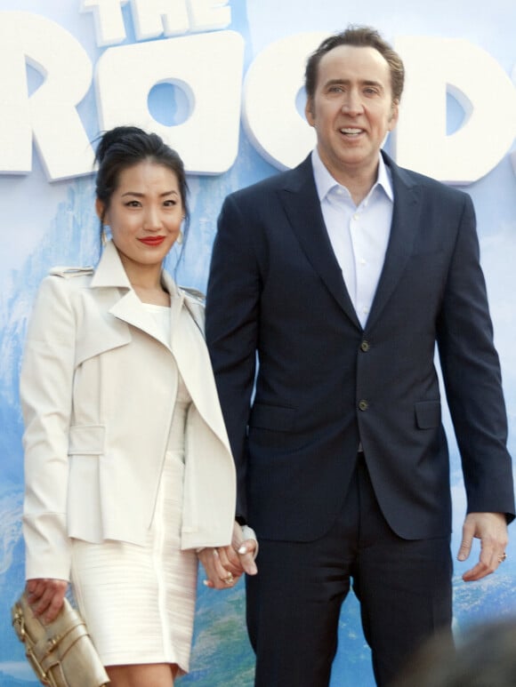 Nicolas Cage, Alice Kim - Premiere du film "The Croods" a New York, le 10 mars 2013.  Celebrities attend 'The Croods' premiere at the AMC Loews Lincoln Square in New York on March 10, 2013.