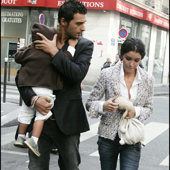 Jenifer, Maxim Nucci et leur fils.