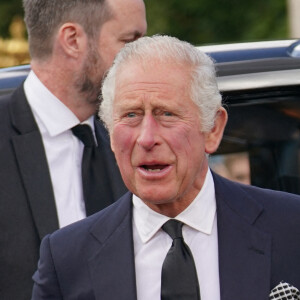 Le roi Charles III d'Angleterre et Camilla Parker Bowles, reine consort d'Angleterre, arrivent à Buckingham Palace, le 9 septembre 2022. 