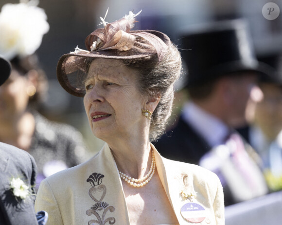 La princesse Anne lors du premier jour de la Royal Ascot 2022 à l'hippodrome d'Ascot dans le Berkshire, Royaume Uni, le 14 juin 2022. 