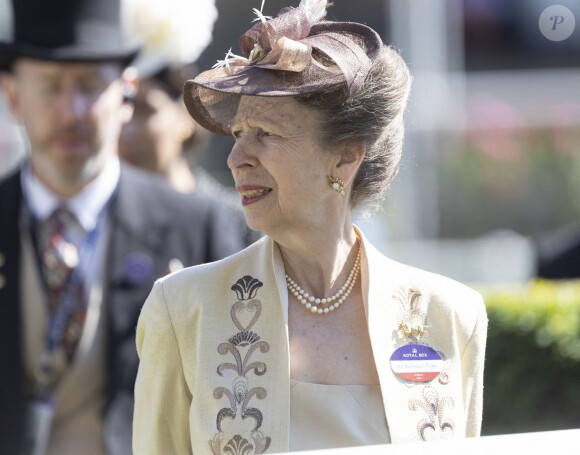 La princesse Anne lors du premier jour de la Royal Ascot 2022 à l'hippodrome d'Ascot dans le Berkshire, Royaume Uni, le 14 juin 2022. 