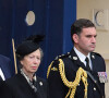 Timothy Laurence, la princesse Anne d'Angleterre - La famille royale d'Angleterre à l'arrivée du cercueil de la reine Elisabeth II d'Angleterre au palais Holyroodhouse à Edimbourg. Le 11 septembre 2022.