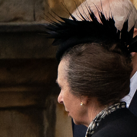 La comtesse Sophie de Wessex, la princesse Anne d'Angleterre - La famille royale d'Angleterre à l'arrivée du cercueil de la reine Elisabeth II d'Angleterre au palais Holyroodhouse à Edimbourg. Le 11 septembre 2022.