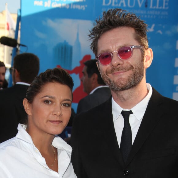 Emma De Caunes et son mari Jamie Hewlett - Tapis rouge avant la projection de "Good Time" lors 43ème Festival du Cinema Americain de Deauville le 2 septembre 2017. © Denis Guignebourg/Bestimage