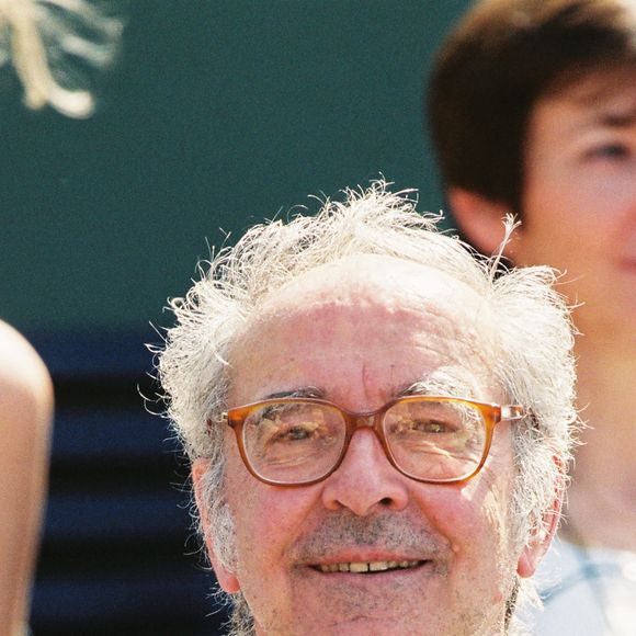 Archives - Jean-Luc Godard lors du tournoi de tennis de Roland Garros à Paris en juin 2001.