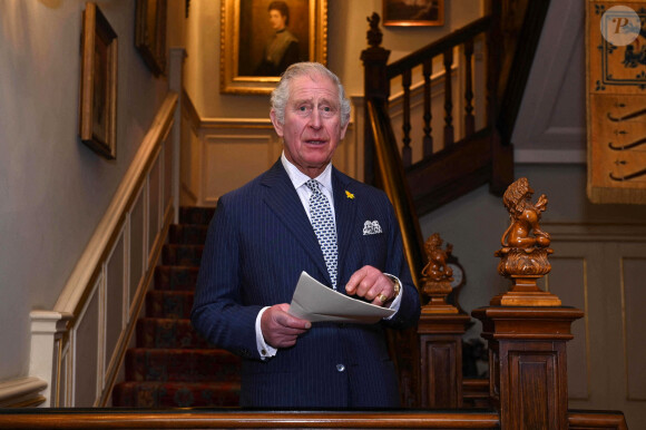 Le prince Charles, alors prince de Galles, donne une réception pour les personnalités de la Powerlist à Clarence House à Londres, le 1er mars 2022