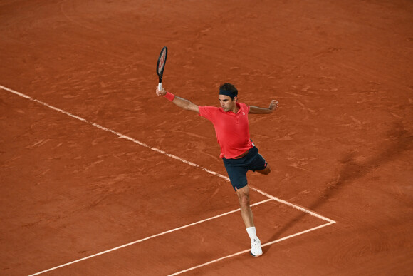 Roger Federer lors du 3ème tour simples Messieurs des Internationaux de France à Roland Garros, à Paris, France, le 5 juin 2021. © Chryslene Caillaud/Panoramic/Bestimage 