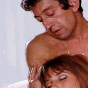 Jane Birkin et Serge Gainsbourg sur le tournage du film "Slogan" en 1969