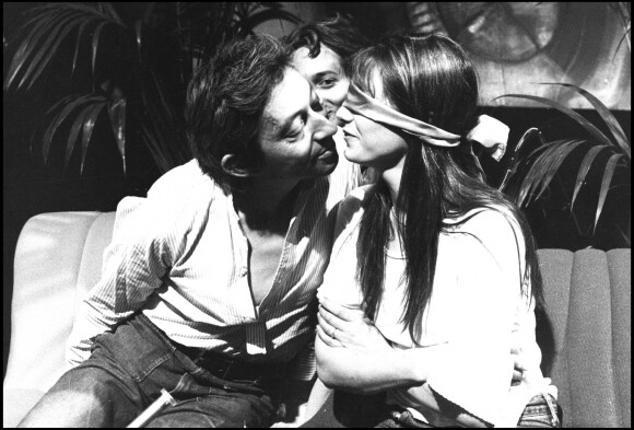 Serge Gainsbourg et Jane Birkin à la télévision. 
