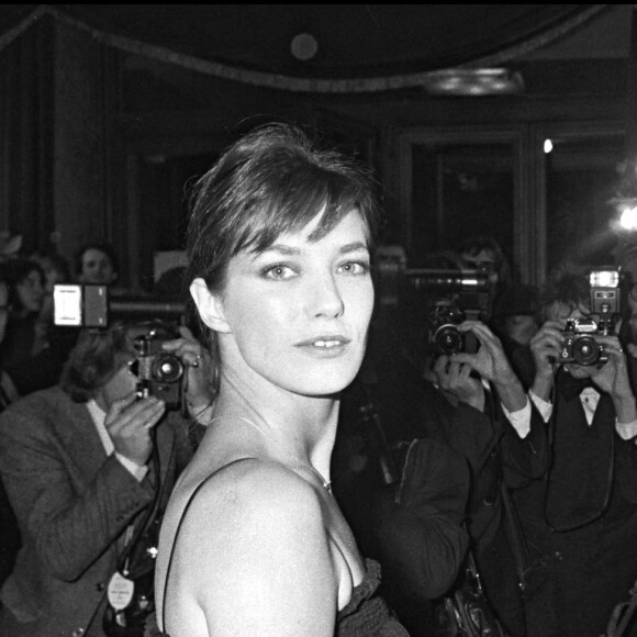Jane Birkin et Serge Gainsbourg lors d'une soirée donnée par le couturier Valentino
