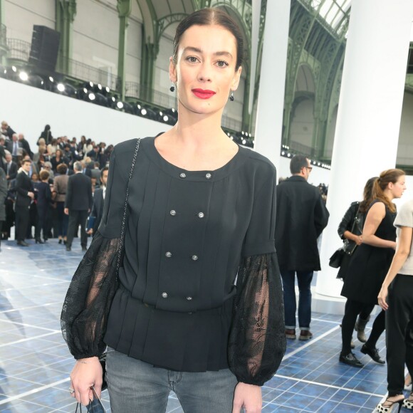 Aurelie Dupont - People au defile de mode Chanel pret-a-porter printemps-ete 2013 au Grand Palais a Paris. Le 2 octobre 2012
