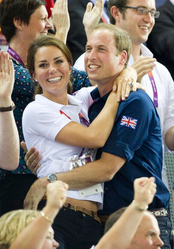 La princesse Kate et le prince William étaient aux anges et très complices lors d'une épreuve de cyclisme dans le cadre des jeux olympiques de Londres en 2012
