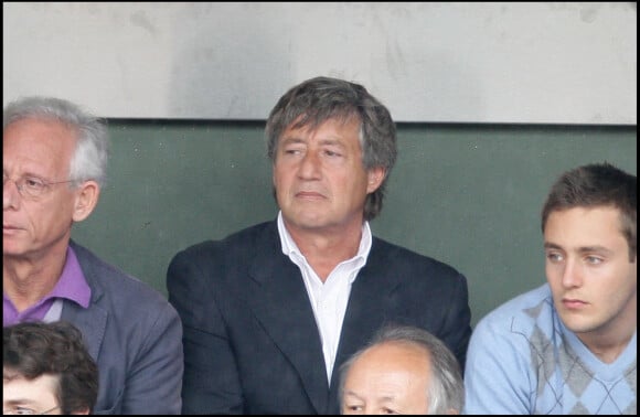 Patrick Sabatier et son fils Thomas - Finale hommes du tournoi de Roland Garros 2009