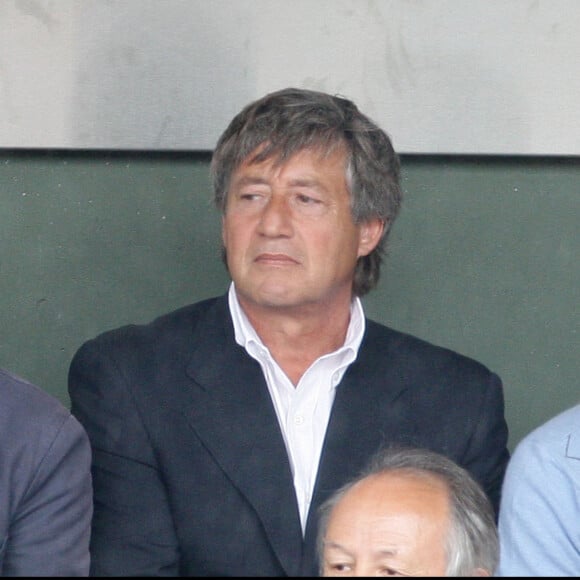 Patrick Sabatier et son fils Thomas - Finale hommes du tournoi de Roland Garros 2009