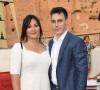 Louis Ducruet et sa femme Marie au photocall de la soirée du grand gala du "Marrakech du Rire 2022" pour la 10ème édition au palais El Badiî à Marrakech, Maroc, le 18 juin 2022. © Rachid Bellak/Bestimage 