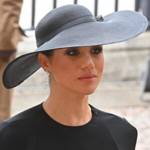 Meghan Markle - Arrivées au service funéraire à l'Abbaye de Westminster pour les funérailles d'Etat de la reine Elizabeth II d'Angleterre. © Geoff Pugh / PA via Bestimage