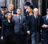 La princesse Beatrix des Pays-Bas, le roi Albert II de Monaco, le roi Willem-Alexander et la reine Maxima des Pays-Bas, la reine Sofia et le roi Juan Carlos d'Espagne - Arrivées au service funéraire à l'Abbaye de Westminster pour les funérailles d'Etat de la reine Elizabeth II d'Angleterre. Le 19 septembre 2022 