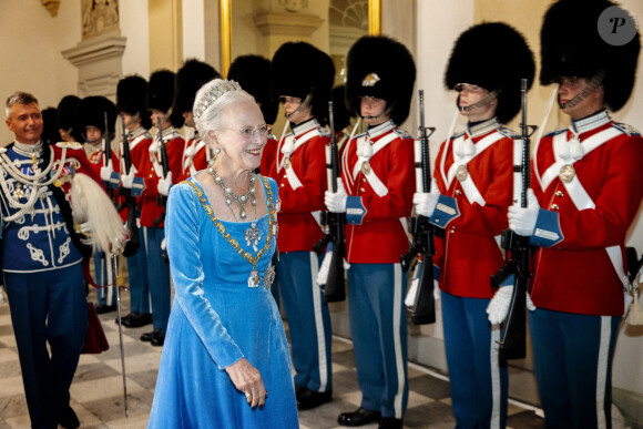 La reine Margrethe II de Danemark - Jubilé d'or de la reine Margrethe II de Danemark : Arrivées au dîner de gala le 11 septembre 2022. 