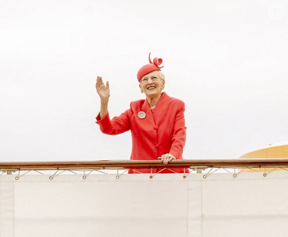 La reine Margrethe II - Arrivées au déjeuner du jubilé des 50 ans de règne de la reine Margrethe II de Danemark sur le bateau royal danois Dannebrog à Copenhague. Le 11 septembre 2022 