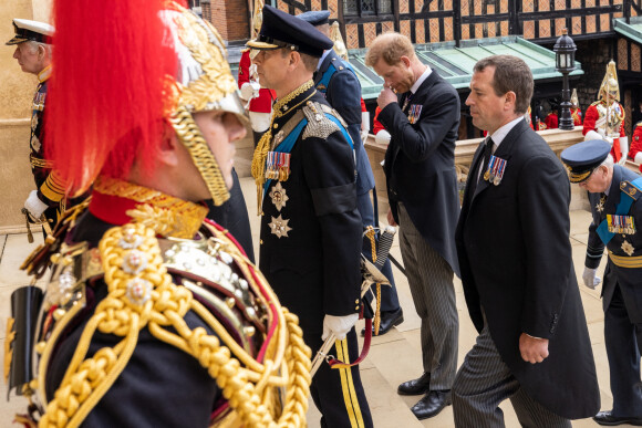 Le prince Harry - Funérailles d'Etat de la reine Elizabeth II d'Angleterre. Windsor, le 19 septembre 2022.