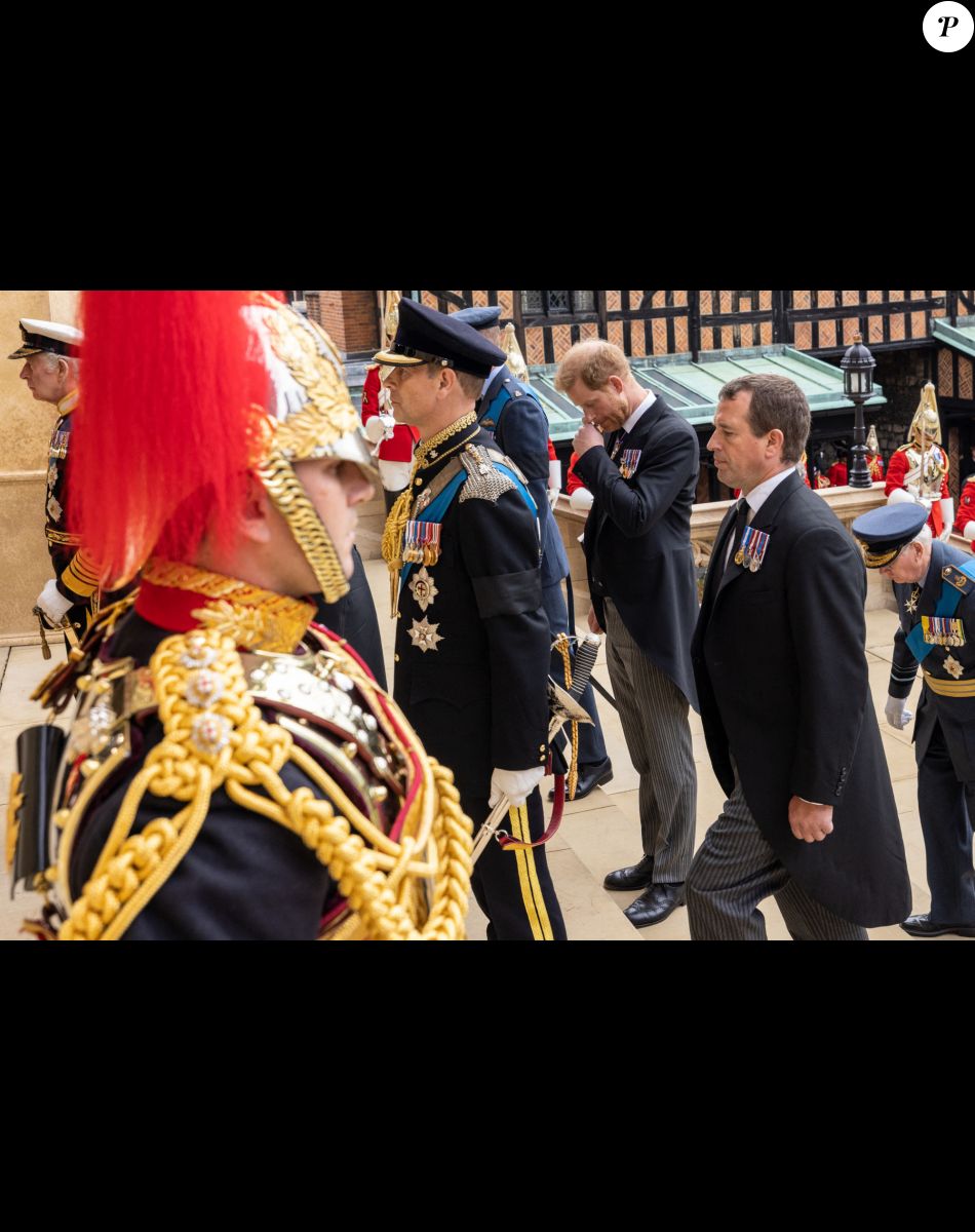 Le prince Harry - Funérailles d'Etat de la reine Elizabeth II d'Angleterre. Windsor, le 19 septembre 2022.