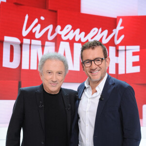 Exclusif - Michel Drucker et Dany Boon - Enregistrement de l'émission "Vivement Dimanche" au Studio Gabriel, présentée par M.Drucker et diffusée le 25 septembre sur France 3 © Guillaume Gaffiot / Bestimage