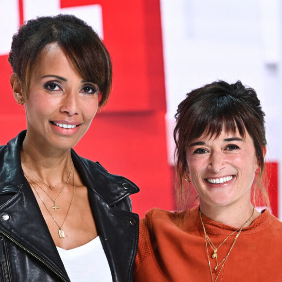 Exclusif - Sonia Rolland et Beatrice De La Boulaye - Enregistrement de l'émission "Vivement Dimanche" au Studio Gabriel, présentée par M.Drucker et diffusée le 25 septembre sur France 3 © Guillaume Gaffiot / Bestimage