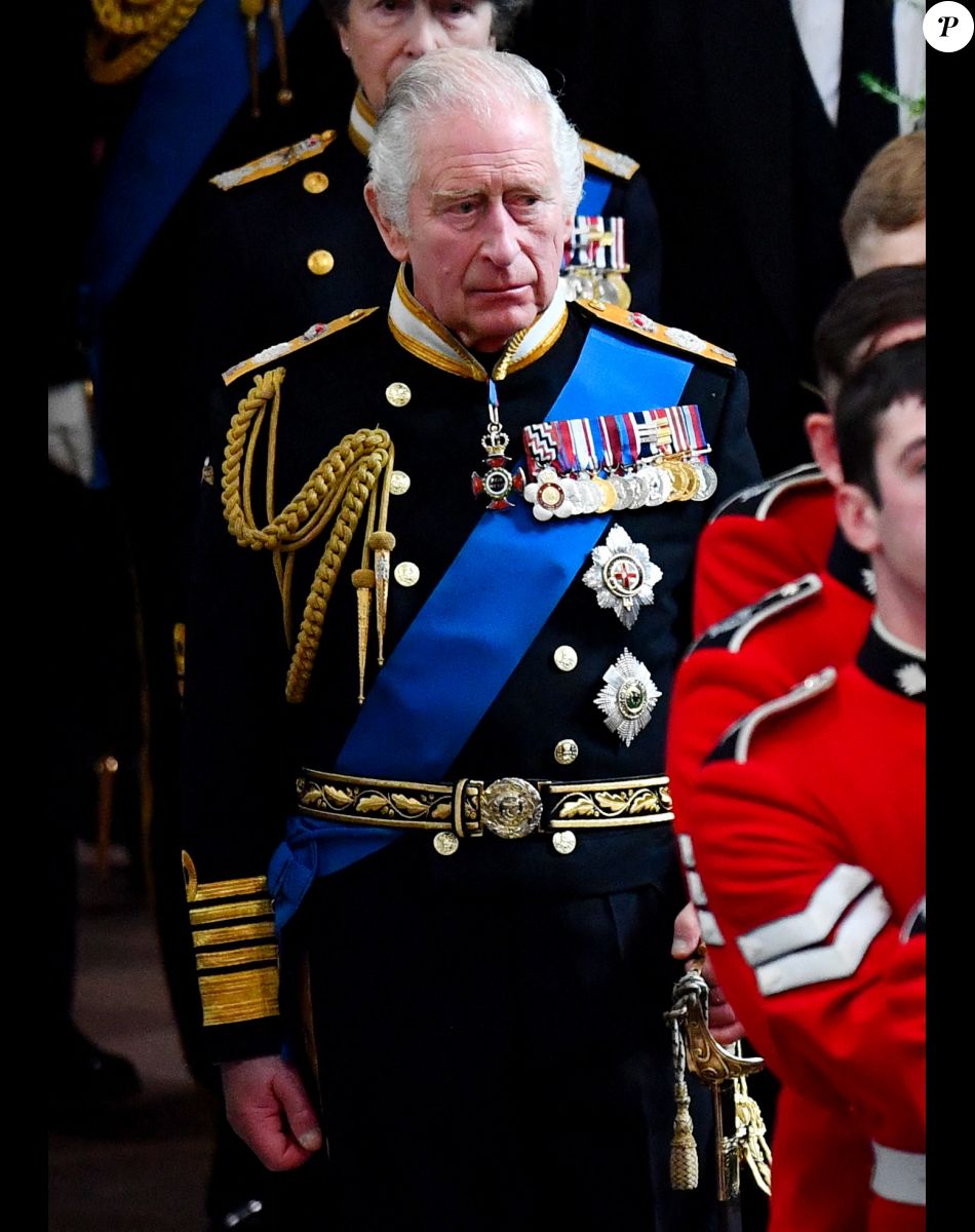 Le roi Charles III d'Angleterre - Funérailles nationales de la reine Elizabeth II à Londres, Royaume Uni, le 19 septembre 2022. © Avalon/panoramic/Bestimage