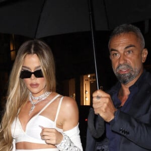 Khloe Kardashian arrive à la soirée "Dolce & Gabbana" lors de la Fashion Week de Milan (MLFW), le 24 septembre 2022.