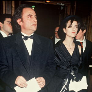Richard Bohringer et sa fille Romane - Soirée des César 1993