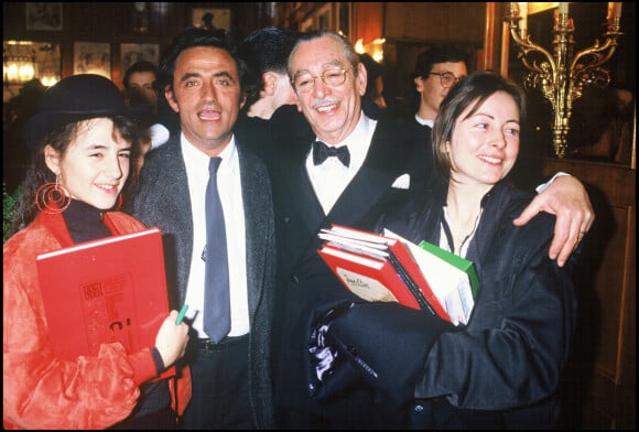Richard Bohringer avec sa fille Romaneet sa femme Astrid en 1988