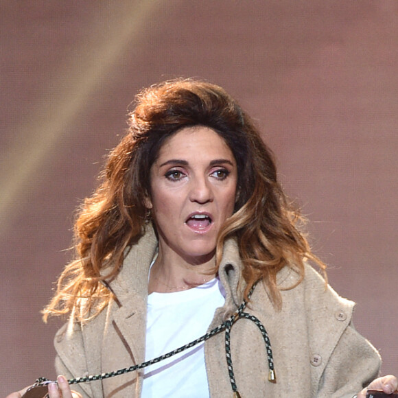 Exclusif - Florence Foresti (humoriste de l'année) lors de la cérémonie de la 1ère édition des "Olympia Awards" (cérémonie récompensant des artistes de la musique et de l'humour, présentée par A. de Caunes) à l'Olympia. Paris, le 11 décembre 2019. © Gorassini-Tribeca/Bestimage 