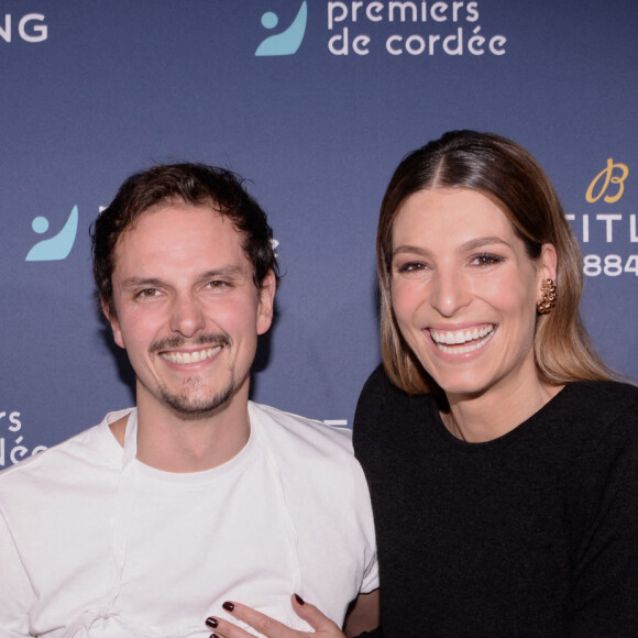 Exclusif - Juan Arbelaez et Laury Thilleman - Dîner de charité Breitling pour l'association "Premiers de cordée" à la Samaritaine à Paris le 8 octobre 2021. © Rachid Bellak / Bestimage 