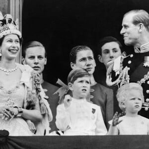 Le prince Philip, duc d'Edimbourg, le jour du couronnement de la reine Elisabeth II d'Angleterre à Londres, le 2 juin 1953