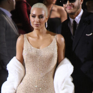 KIm Kardashian et Pete Davidson - Les célébrités arrivent à la soirée du "MET Gala 2022" à New York, le 2 mai 2022.