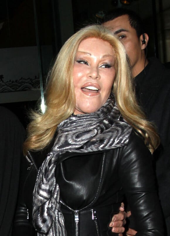 Jocelyn Wildenstein est allee diner au restaurant Mr. Chow a Beverly Hills. Le 24 janvier 2013 