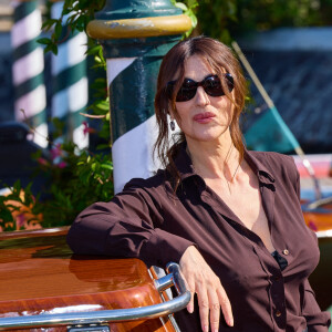 Monica Bellucci au Lido lors du 79ème Festival International du Film de Venise (Mostra), le 9 septembre 2022.  Celebrities at the Lido during the 79th Venice International Film Festival (Mostra), September 9th, 2022.