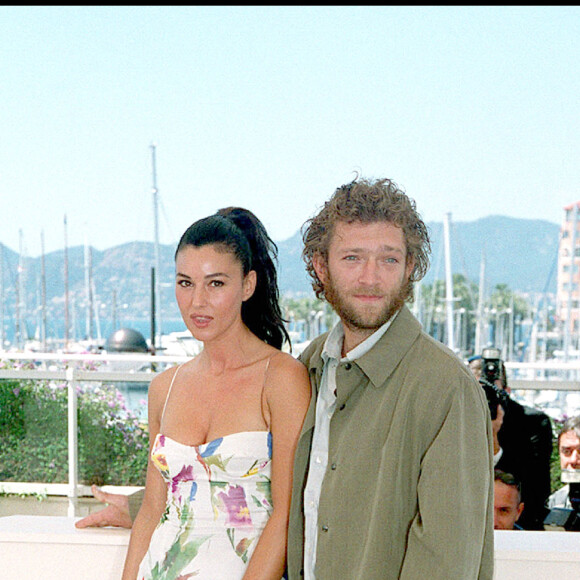 Monica Bellucci et Vincent Cassel pour la présentation du film Irréversible en 2002