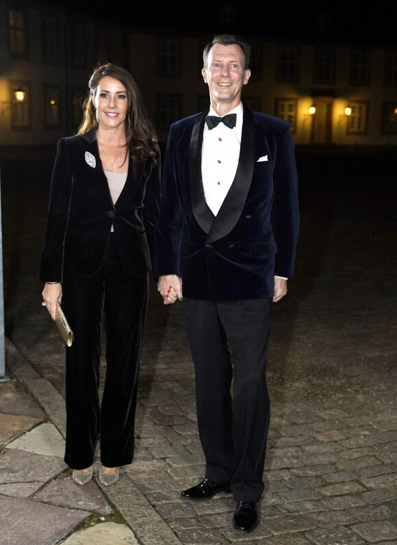 Le prince Joachim et La princesse Marie de Danemark - La reine Margrethe organise un concert, suivi d'un dîner au château de Fredensborg, le 26 octobre 2021. L'événement était dédié aux personnes travaillant dans l'industrie cinématographique danoise. 