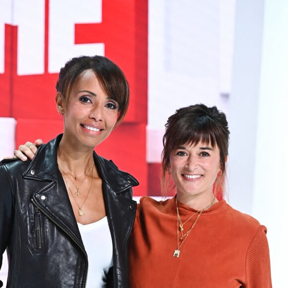 Exclusif - Sonia Rolland et Beatrice De La Boulaye - Enregistrement de l'émission "Vivement Dimanche" au Studio Gabriel, présentée par M.Drucker et diffusée le 25 septembre sur France 3 © Guillaume Gaffiot / Bestimage 