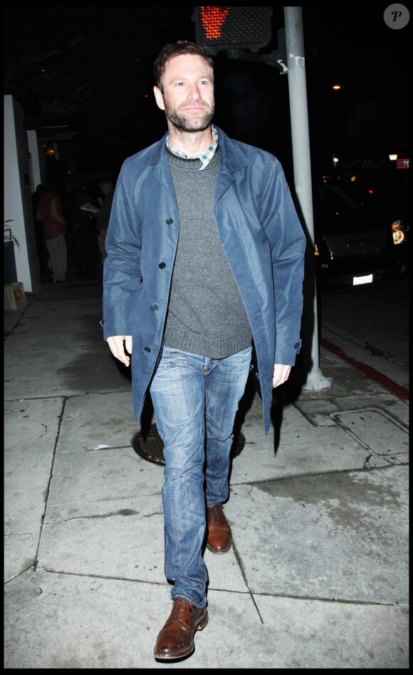 Aaron Eckhart à l'occasion d'une grande soirée privée donnée dans le quartier d'Hollywood, à Los Angeles, le 9 février 2010.