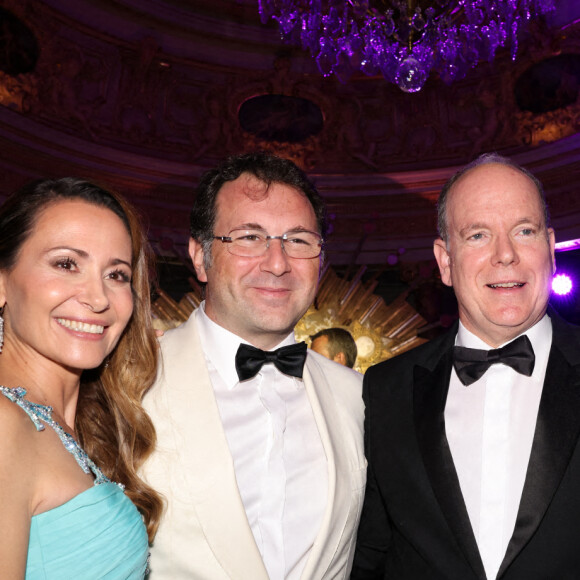 Exclusif - Filippo Ghirelli et sa femme, le prince Albert II de Monaco - Soirée "Dreaming in Azur" organisée par Mr et Mme Ghirelli de la "Venetian Arts Foundation" au profit de la fondation Prince Albert II de Monaco à l'hôtel Hermitage de Monte-Carlo à Monaco le 1er octobre 2022. © Claudia Albuquerque/Bestimage 