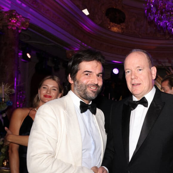 Exclusif - Eduardo Hatt, le prince Albert II de Monaco - Soirée "Dreaming in Azur" organisée par Mr et Mme Ghirelli de la "Venetian Arts Foundation" au profit de la fondation Prince Albert II de Monaco à l'hôtel Hermitage de Monte-Carlo à Monaco le 1er octobre 2022. © Claudia Albuquerque/Bestimage 