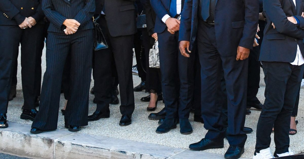 Sophie Tapie, Dominique Tapie, Nathalie Michaux Tapie (fille du défunt) et son mari Stéphane