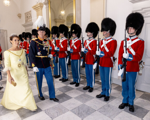 Le prince Joachim de Danemark et la princesse Marie - Jubilé d'or de la reine Margrethe II de Danemark : Arrivées au dîner de gala le 11 septembre 2022. 