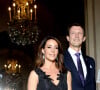 Le prince Joachim de Danemark et la princesse Marie de Danemark - Dîner à l'hôtel de ville de Paris en l'honneur du couple princier du Danemark le 8 octobre 2019. © Dominique Jacovides / Bestimage 