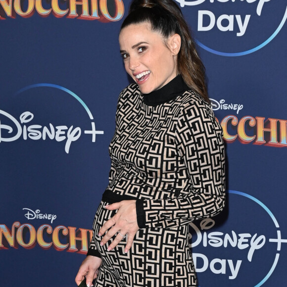 Capucine Anav enceinte - Avant-première du film "Pinocchio" au Grand Rex à Paris le 7 septembre 2022. © Coadic Guirec/Bestimage