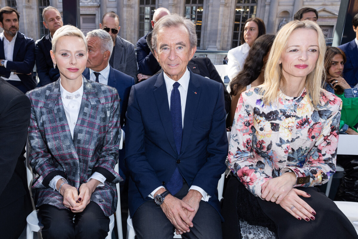 Princess Charlene of Monaco, Bernard Arnault at Louis Vuitton SS23