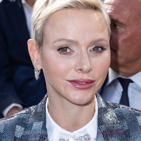 La princesse Charlène de Monaco - Front Row au défilé Louis Vuitton Collection Femme Prêt-à-porter Printemps/Eté 2023 lors de la Fashion Week de Paris (PFW), France, le 4 octobre 2022. © Olivier Borde/Bestimage 